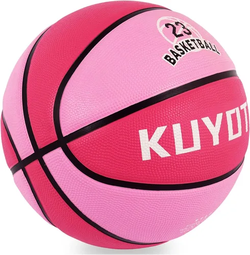 Miniatura 2 de KUYOTQ Kids Toddler Youth Adult Size 3/4/5/6/7 Basketball 22/25.5/27.5/28.5/29.5" Thickened Rubber or Faux Leather Indoor Outdoor Basketball for