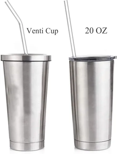 Miniatura 4 de ALINK Pajitas delgadas de vidrio transparente, 10.5 pulgadas x 0.276 in de largo, reutilizables, para vasos RTIC/YETI Stanley de 30 onzas y 20