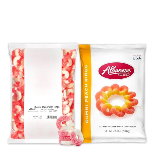 Miniatura 7 de Albanese - Gomitas de anillos de melocotón, 4.5 libras de caramelo