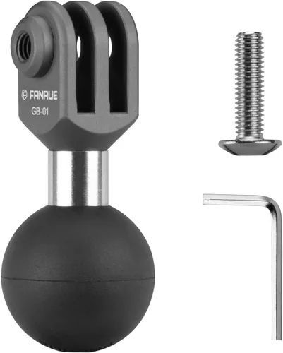 FANAUE GB-01 Cámara de Acción Universal Adaptador de Bola Interfaz 1" Ensamblaje de Bola, Compatible con GOPRO Hero 9/10/11 y otras marcas de