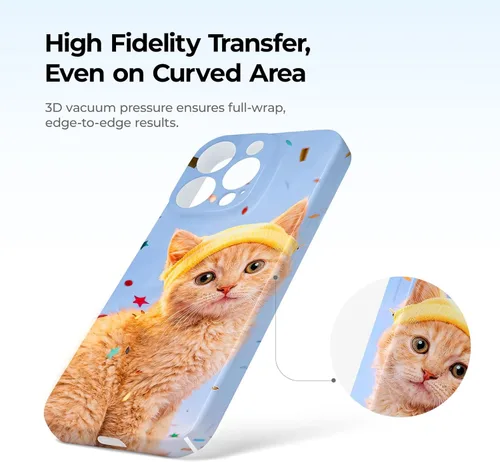 Miniatura 4 de HTVRONT Máquina de prensa de calor para funda de teléfono compatible con iPhone y Android, prensa de calor al vacío H17 para fundas de teléfono
