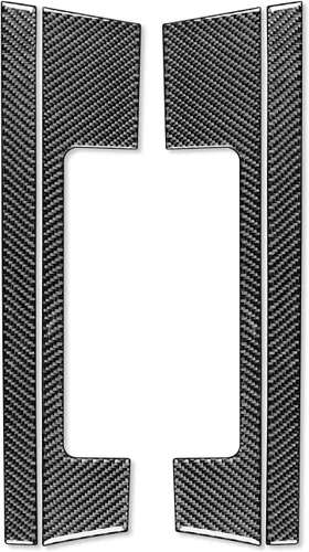 Miniatura 8 de 1 portavasos, caja de cambios, cubierta de control, consola central, caja de almacenamiento, marco de panel, adhesivo de fibra de carbono real