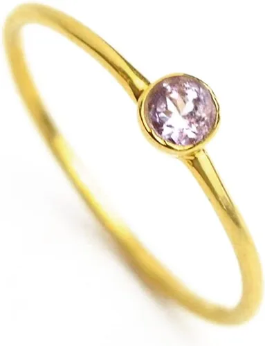 Miniatura 13 de Anillo pequeño de piedras preciosas apilable, banda de anillo delicada y delgada minimalista, anillo simple apilable de piedra natal