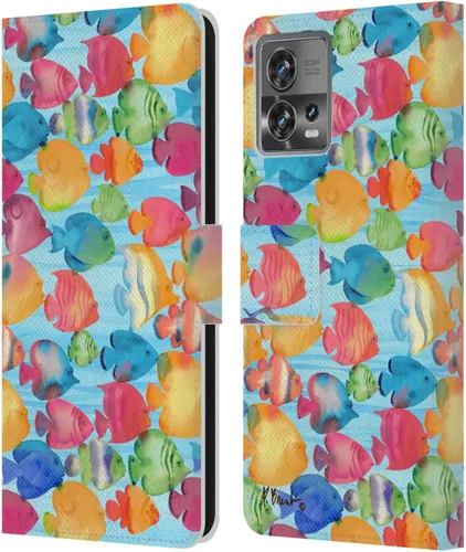 Miniatura 14 de Head Case Designs Officially Licensed Paul Brent Agate Mermaid Coastal Leather Book Wallet Case Cover Compatible with Motorola Moto Edge 30 Fusion