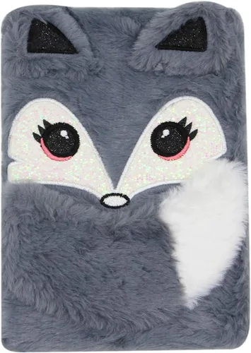 Miniatura 14 de Cuaderno de felpa difusa con bonito diario de oso de dibujos animados para niños y niñas para escribir dibujos (A5, 160 páginas rayadas)