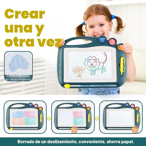 Miniatura 4 de Tablero de dibujo magnético, juguetes para niños de 1, 2, 3 años, bloc de bocetos, cumpleaños, Pascua, Navidad, Halloween, regalos de juguete