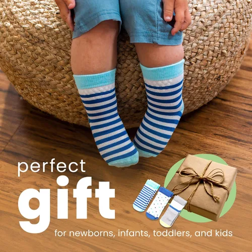 Miniatura 93 de squid socks Calcetines de viscosa de bambú 0-6M, 6-12M, 12-24M y 2T-3T Calcetines que se mantienen puestos