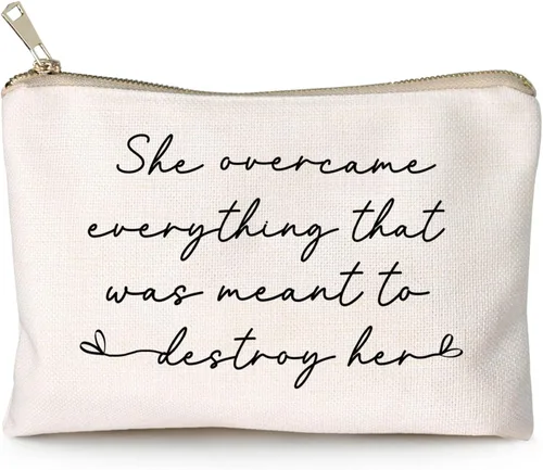 Miniatura 10 de Maybe I Can't Stop The Downpour - Bolsa de cosméticos, regalos para hermanas de Tough Times, regalo para amigas necesitadas, apoyo de amistad