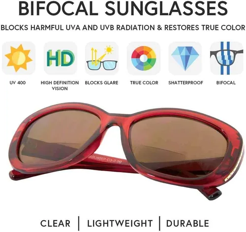 Miniatura 3 de VITENZI Gafas de sol con lectores para mujer, gafas de sol de lectura tintadas, Venecia