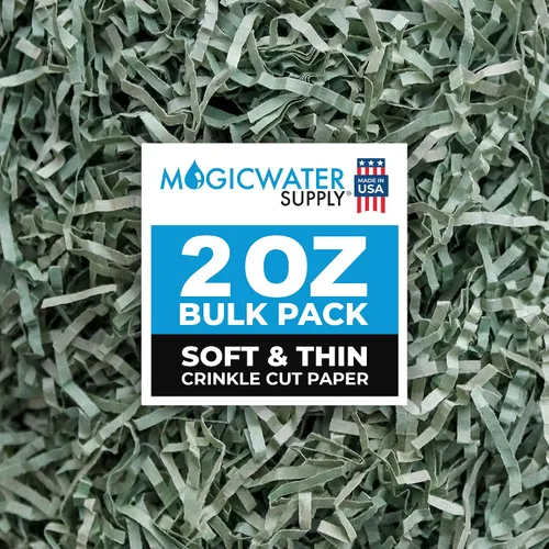 Miniatura 13 de MagicWater Supply - 2 oz - Negro - Relleno de papel de corte arrugado suave y fino ideal para envolver regalos, relleno de cestas, cumpleaños