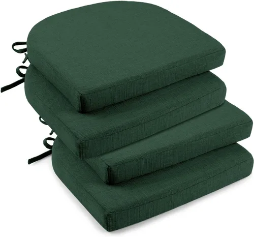 downluxe Cojines para sillas de interior para sillas de comedor, almohadillas de espuma viscoelástica texturizadas suaves y cómodas para sillas de