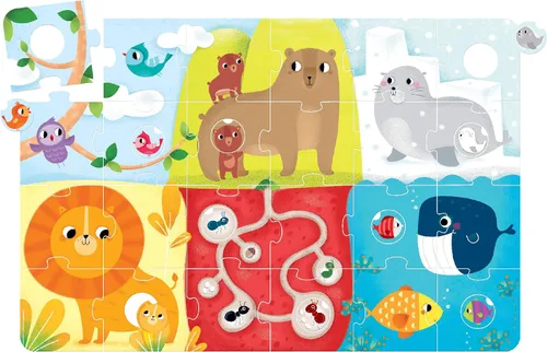 Miniatura 2 de Banana Panda Animal Match Suuuper - Rompecabezas de suelo grande y actividad a juego para niños de 2 años en adelante, multicolor