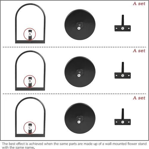 Miniatura 3 de Flenpptly Soporte para plantas de pared, maceta de pared para plantas de interior, estantes de ventana para múltiples plantas en interiores