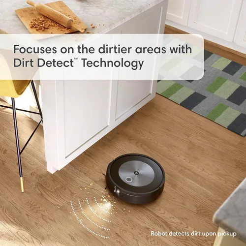 Miniatura 7 de iRobot Roomba Combo j5 Robot aspirador y trapeador con tecnología Dirt Detect, sistema de limpieza de 4 etapas y limpieza habilitada para Alexa