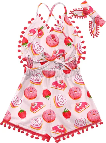 Miniatura 38 de UNICOMIDEA 6M-3T Traje sin espalda para bebé niña traje mameluco con diadema