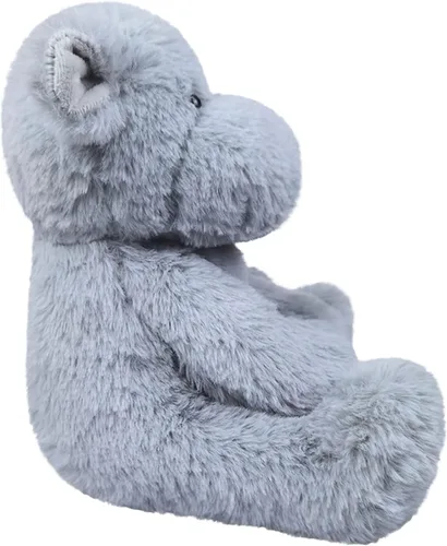 Miniatura 3 de Juguete de peluche de hipopótamo gris, juguete de peluche suave para niños y niñas, regalos para niños o novia, 8.5 pulgadas