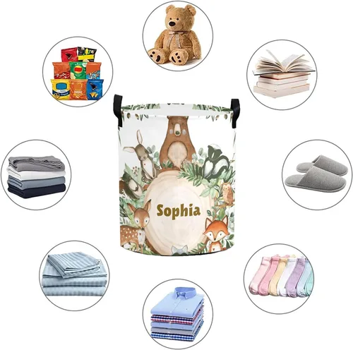 Miniatura 6 de Love You to the Moon and Back - Cesta de almacenamiento grande con asas para cestas de regalo, dormitorio, ropa Color 9