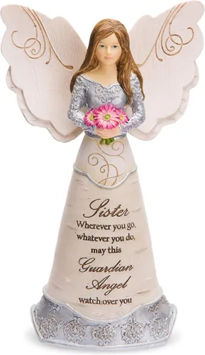 Miniatura 10 de Pavilion Gift Company Elements Daughter - Figura de ángel guardián, 6 pulgadas, color rojo