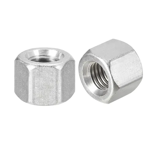 Miniatura 24 de uxcell Tuercas de acoplamiento M8 x 1.25 de paso de 1.181 in de longitud, 2 tuercas de acoplamiento de varilla hexagonal métrica de acero inoxidable