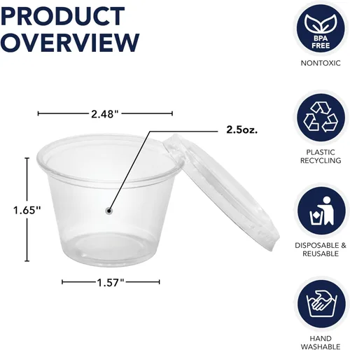 Miniatura 2 de Party Essentials N2525 - Vaso de plástico, 25 unidades, multicolor, 25