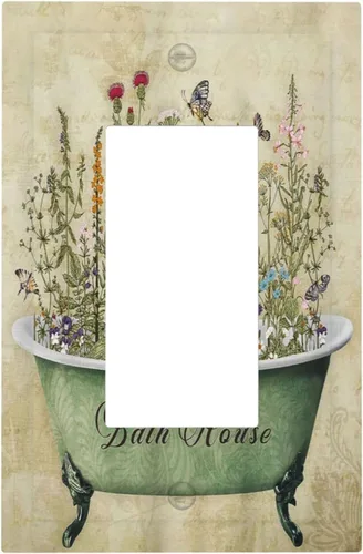 Miniatura 234 de Placa de cubierta de tomacorriente con diseño de mariposa, placas decorativas de pared, 1 gang, cubiertas de enchufes eléctricos, placa frontal Arte