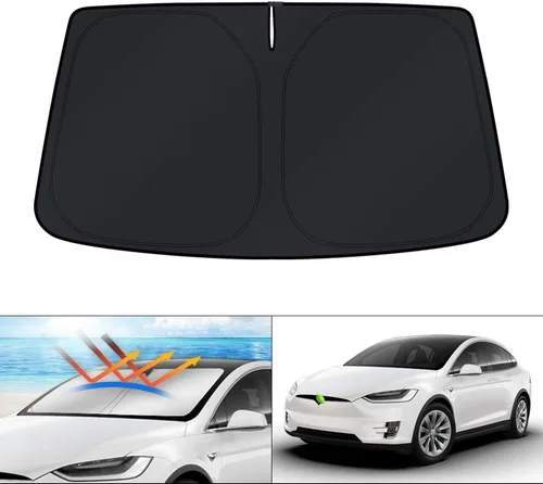 Miniatura 10 de KUST - Parasol plegable para parabrisas para Ford Ranger, accesorios 2019-2025 2026, parasol personalizado para ventana, protector solar plegable