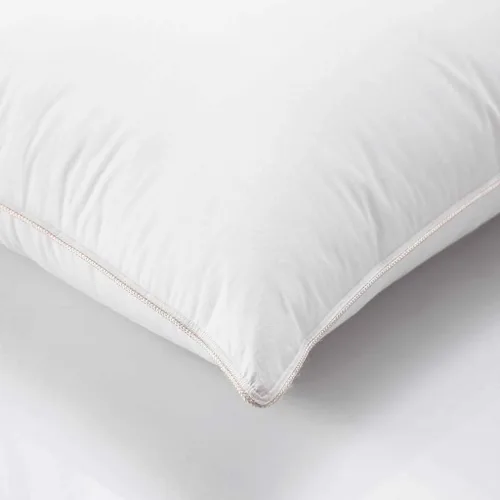 Miniatura 3 de EGYPTIAN BEDDING Almohada de plumón de ganso, algodón egipcio de 500 hilos, firmeza media, tamaño estándar, juego de 2