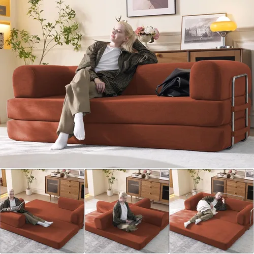 Miniatura 14 de Sofá seccional modular de 108" — Sofá nube de gran tamaño con chaise en forma de L, seccional modular tapizado de 3 asientos para sala de estar