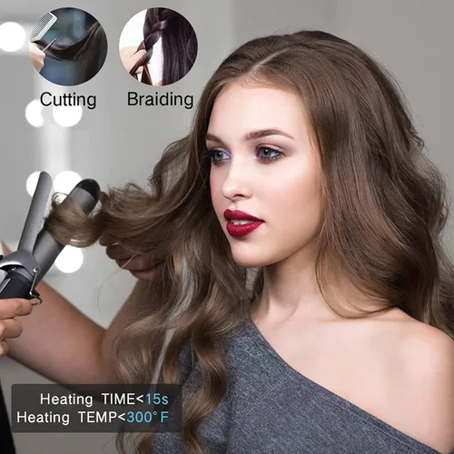 Miniatura 5 de Extensión de cabello humano 6D marrón oscuro 14 pulgadas 10 filas para máquina de 1ª generación Kit/herramienta sin rastro/pistola para salón