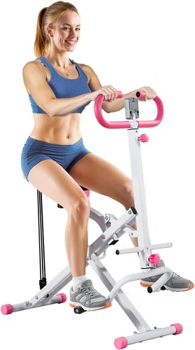 VEVOR Squat Machine, Deep Squat Rowing Machine for Home, Easy Setup & Foldable Exercise Equipment, Glute Trainer Machine with 2/3 High-Strength