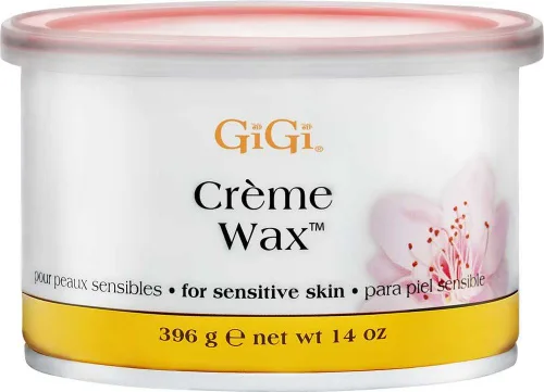 Gigi Cera en crema, lata de depilación para pieles sensibles, 14 onzas, paquete de 2
