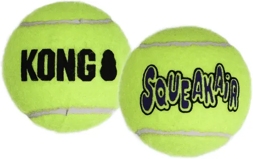 Miniatura 7 de Pelotas de tenis KONG Air Dog SqueakAir para perros, tamaño mediano (paquete de 6)
