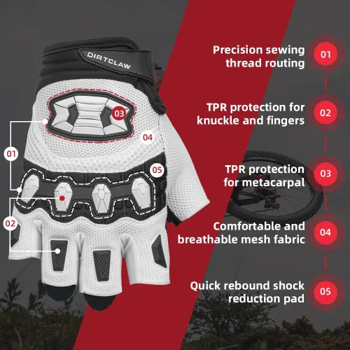 Miniatura 3 de Seibertron Dirtpaw - Guantes unisex para bicicleta BMX MX ATV MTB guantes para bicicleta de montaña, ciclismo, todoterrenoDirt Bike, guantes