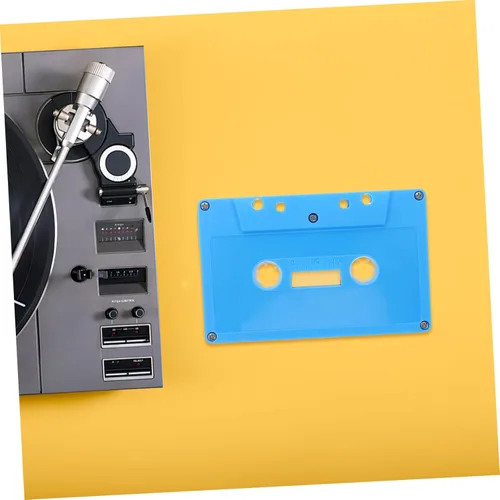 Miniatura 6 de 2pcs Retro Decor for Music Lovers Blank Cassette Tape Decor for Parties Sky-blue