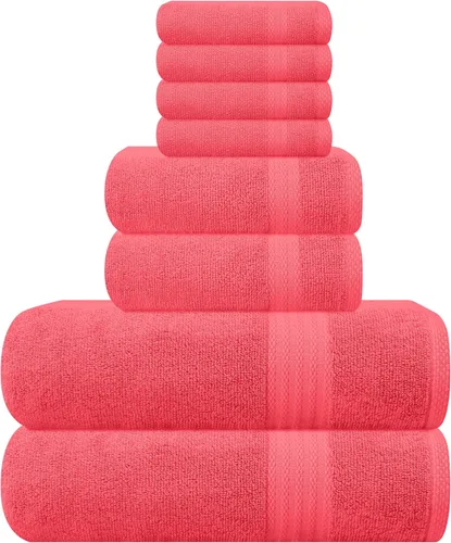 Miniatura 144 de GLAMBURG - Juego de 12 toallas faciales ultrasuaves de 13 x 13 pulgadas, 100% algodón, duraderas y altamente absorbentes, ideales para baño, cocina