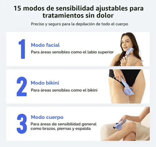 Miniatura 8 de LUBEX Depilación láser IPL permanente inteligente para mujeres y hombres, zafiro sin dolor, refrigeración por hielo, alternativa a la peluquería