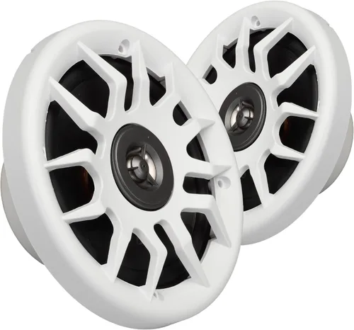 Miniatura 8 de Altavoces de audio marinos, 80 vatios, 6.5 pulgadas, resistentes al agua, resistentes a los rayos UV, con tweeter de cúpula metálica, marino de alto