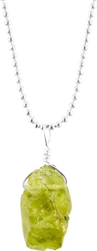Miniatura 9 de Collar con colgante de gemas naturales, piedras en bruto, chapado en plata, cristales sanadores de chakras, hecho a mano, boda, cumpleaños