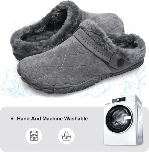 Miniatura 4 de Besroad - Pantuflas mullidas para mujer y hombre, esponjosas, cómodas, de espuma viscoelástica, para dormitorio