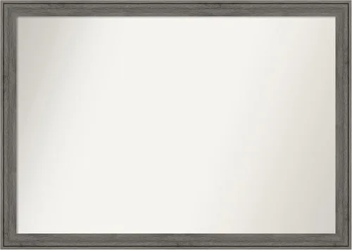 Miniatura 279 de Amanti Art Espejo personalizado, espejo de baño gris plomo a rayas, espejo de pared o espejo de tocador de baño sobre el fregadero
