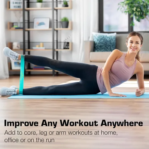 Miniatura 5 de ProBody Pilates Bandas de resistencia de bucle para entrenamiento, juego de 5 bandas de ejercicio de resistencia, bandas de entrenamiento