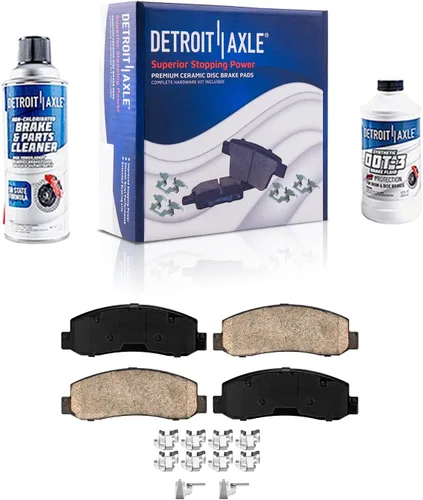 Miniatura 58 de Detroit Axle - Pastillas de Freno Delantero para Mercedes- Benz C230 C250 C300 SLK250, Pastillas de Freno Cerámica w/Reemplazo de Hardware