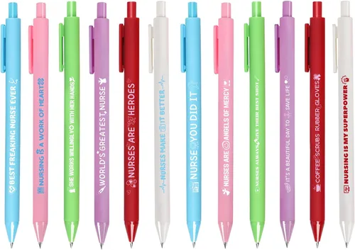 Miniatura 11 de 12 bolígrafos inspiradores motivacionales con citas positivas, regalos inspiradores para profesores, enfermeras, trabajadores, oficina, suministros
