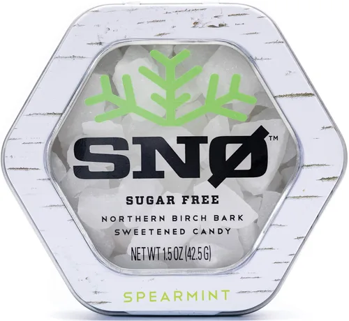 Miniatura 20 de SNØ - Chips de caramelo de xilitol de menta piperita Apoyo para la salud oral Xilitol de abedul puro Sin azúcar, bajo en carbohidratos, apto