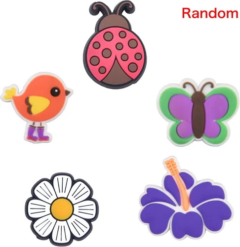 Miniatura 4 de Lote de 25, 50, 100 dijes de zapatos diferentes al azar para decoración de zapatos para niños, niñas, hombres, mujeres, fiestas, regalos