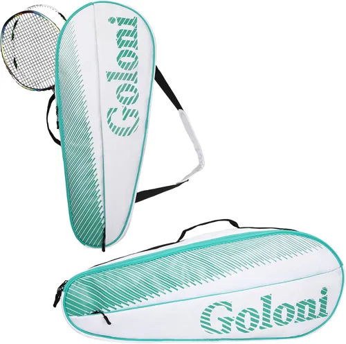 Miniatura 10 de Goloni Bolsa para 3 raquetas de tenis, para jugadores profesionales o principiantes, bolsa de protección para raquetas con almohadilla protectora