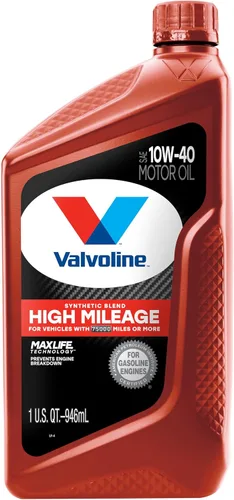 Miniatura 25 de Valvoline - Aceite de motor de mezcla sintética SAE 10W-40 de alto millaje, con MaxLife Technology, 5 cuartos de galón