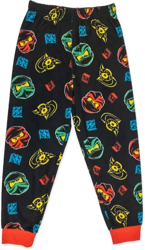 Miniatura 3 de LEGO Ninjago - Conjunto de pijama para niños, Kai & Lloyd con pantuflas a juego, talla 45 a 1012