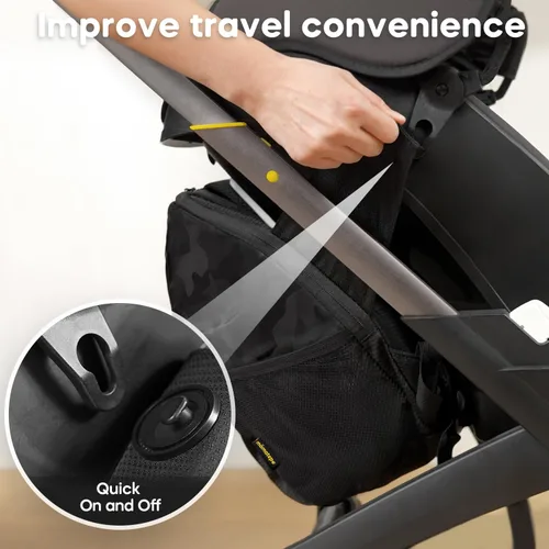 Miniatura 5 de mamatepe - Bolsa de almacenamiento a presión compatible con asiento de automóvil infantil Doona, bolsa organizadora, mochila portátil para viaje