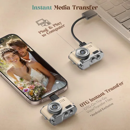 Miniatura 7 de Cámara Digital Mini HOTU, Cámara Llavero 1080P HD con Lente de 2MP, Flash, Grabación de Vídeo, Tarjeta de 32G Incluida, Cámara Retro Portátil